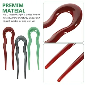 Elegant LALAFINA U-Shaped Hair Pins for Stylish Hair Dos