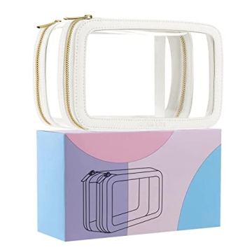 Stylish SEAMOSH Women's Makeup Travel Bag in White