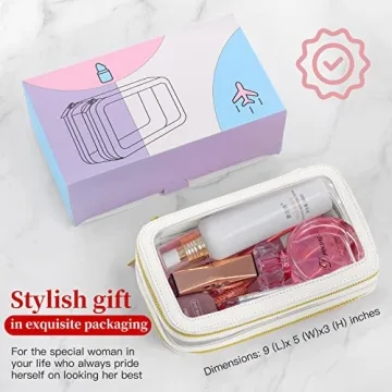 Stylish SEAMOSH Women's Makeup Travel Bag in White