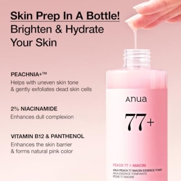 Anua Peach 77 Niacin Essence Toner for Brightening & Hydration