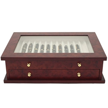 Tech Swiss 26 Pen Box- Elegant Burlwood Storage Solution