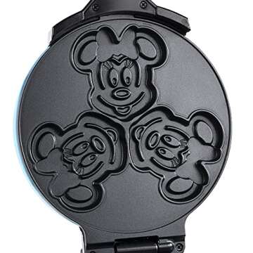 Disney Mickey & Minnie Double Flip Waffle Maker - Fun Kitchen Gadget