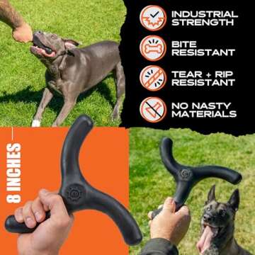 Monster K9 Boomerang Toy for Aggressive Chewers - Durable