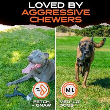 Monster K9 Boomerang Toy for Aggressive Chewers - Durable