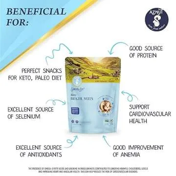 Aznut Brazil Nuts, Superior to Natural and Raw Shelled, No PPO, Vegan and Keto Friendly, Gluten Free...