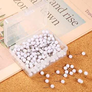 Map Tacks Push Pins 300 Pack for Creative Organization