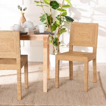 Bali & Pari Anfield Seagrass Dining Chair for Comfort
