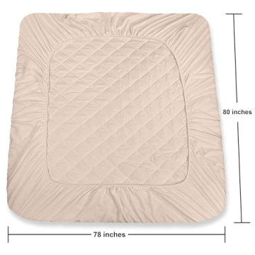 Utopia Bedding Quilted Fitted Mattress Pad for King Size
