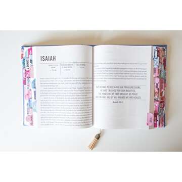 Peel and Stick Colorful Floral Bible Tabs