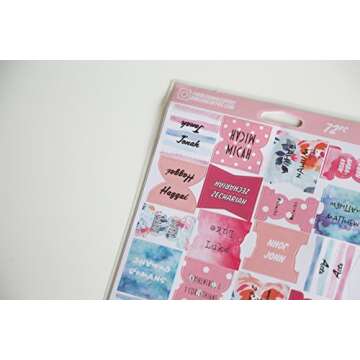 Peel and Stick Colorful Floral Bible Tabs