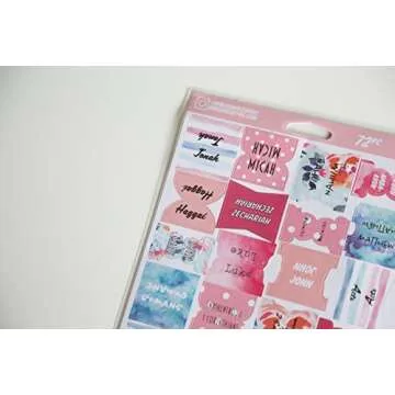 Colorful Floral Peel and Stick Bible Tabs for All