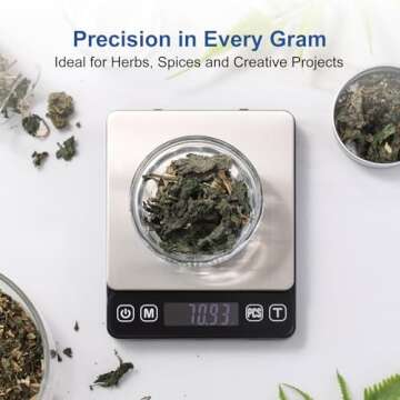 KitchenTour Digital Kitchen Scale with LCD Display 500g