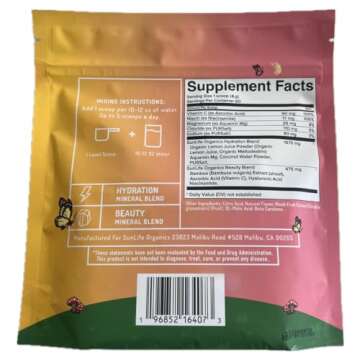 SunLife Organics Hydration & Beauty Powder - Citrus Rush - Electrolyte Drink Mix | Daily Vitamins an...