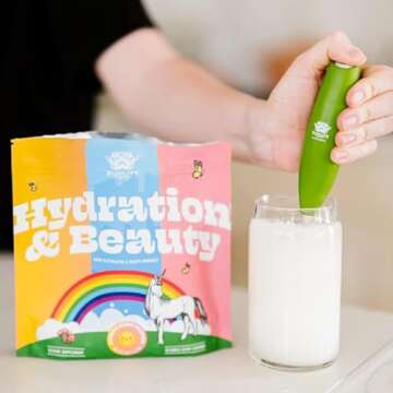 SunLife Organics Hydration & Beauty Powder - Citrus Rush - Electrolyte Drink Mix | Daily Vitamins and Minerals - Magnesium, Vitamin C, and Niacin | Non-GMO | 60 Servings