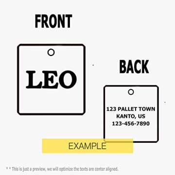 Premium 316 Surgical Grade Stainless Steel Personalized Dog & Cat ID Tags - Fun Shapes for Sporty Outdoor Pets - Custom Engraved Name & Info for Collar Accessories & Pet Necklaces Lighining