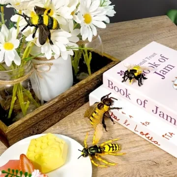 Charming 4 Pcs Bee Figurine Set for Play & Decor