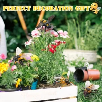 Charming 4 Pcs Bee Figurine Set for Play & Decor