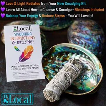 Origins Smudging Kit with White Sage and Abalone Shell Bowl