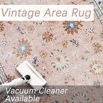 BRICHOEE Vintage Washable Area Rug for Stylish Comfort