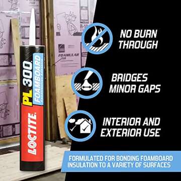 Loctite PL300 Foamboard Adhesive for Strong Bonding