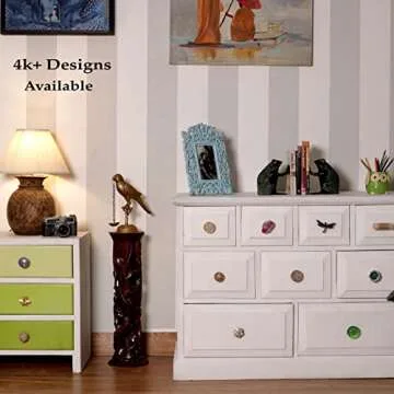 Elegant IndianShelf White Ceramic Drawer Knobs for Cabinets