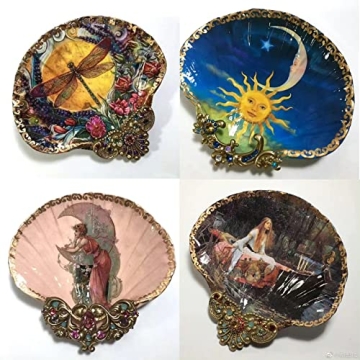 Giftvest 10PCS Natural White Scallop Shells for Crafts