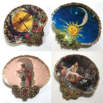 Giftvest 10PCS Natural White Scallop Shells for Crafts