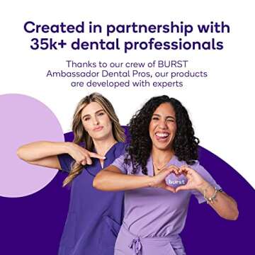 Burst Electric Toothbrush for Adults + Travel Case - Ultra Soft Bristle Toothbrush for Deep Clean, Stain & Plaque Removal – 1 Month Rechargeable Battery - 3 Sonic Toothbrush Modes - Rose Gold