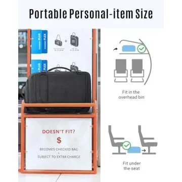 LIGHT FLIGHT Travel Backpack, TSA Friendly Flight Approved Carry on Backpack Water-resistant Lightweight Business Large Weekender Bag Casual Daypack 17.3" Laptop Backpack for Men Women,Grey