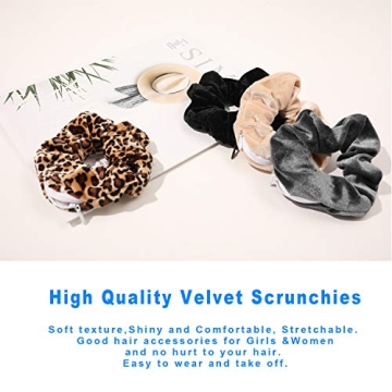 Velvet Scrunchies with Hidden Zipper - Stylish & Practical Hair Accessories