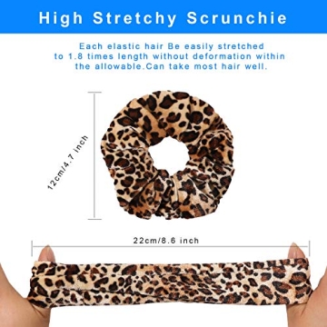 Velvet Scrunchies with Hidden Zipper - Stylish & Practical Hair Accessories