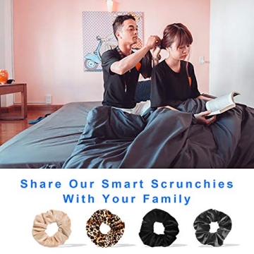 Velvet Scrunchies with Hidden Zipper - Stylish & Practical Hair Accessories