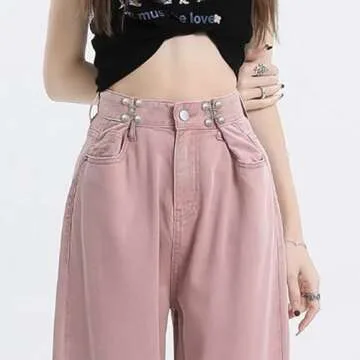 Qkari Jean Button Pins, Adjustable Jean Button, Detachable Jean Button Pin, No Sewing Required, Perfect Fit Instant Jean Button.(White Pearl)