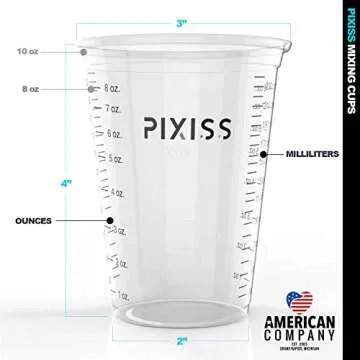 Amazing Clear Cast Epoxy Resin Kit Deep Pour Epoxy Resin by Alumilite, 20x Disposable Plastic Resin Mixing Cups, Pixiss Mixing Sticks Bundle