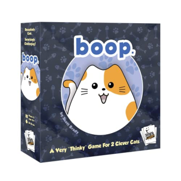 Smirk & Dagger BOOP - Adorable 2 Player Strategy Board Game with 32 Cat Pieces for Family Fun