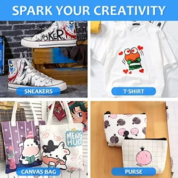 Shuttle Art 30 Colors Dual Tip Fabric Markers for Creations