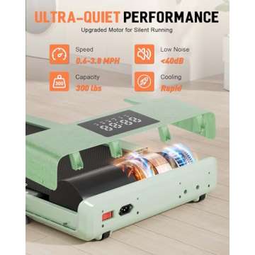 DeerRun Portable Under Desk Walking Pad for Easy Fitness