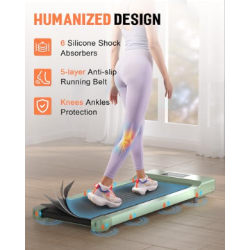 DeerRun Portable Under Desk Walking Pad for Easy Fitness