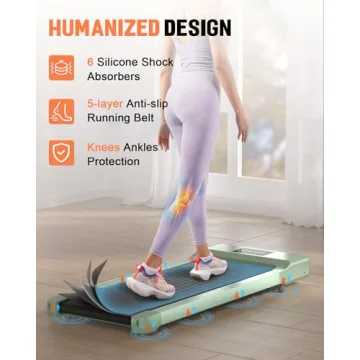 DeerRun Portable Under Desk Walking Pad for Easy Fitness