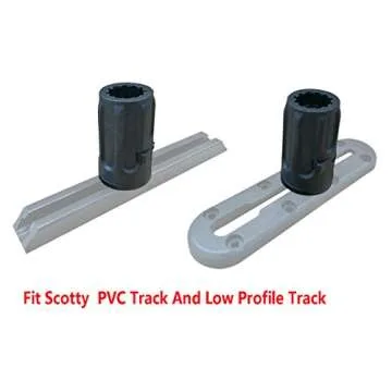 Brocraft Power Lock Rod Holder with Fishing Kayak Track Adaptor / Kayak Track Rod Holder