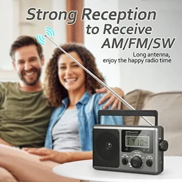 Greadio Portable AM FM Shortwave Radio Best Reception