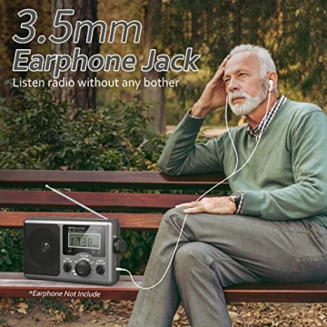 Greadio Portable AM FM Shortwave Radio Best Reception
