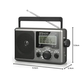 Greadio Portable AM FM Shortwave Radio Best Reception