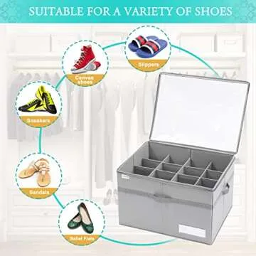 LUVHOMEE Shoe Organizer - 16 Pairs Storage Solution
