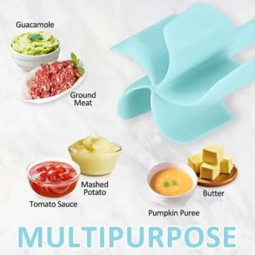 Ourokhome Meat Chopper with 5 Curved Blades for Efficient Cooking