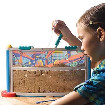 Educational Insights GeoSafari Ant Factory, Observe Live Ants (voucher included to order free ants) in Habitat, STEM Learning, Ages 5+
