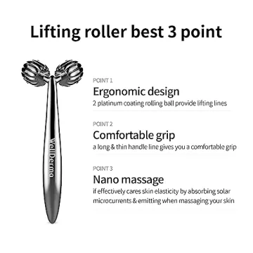 WellDerma Ergonomic Face Lifting Roller for Youthful Skin