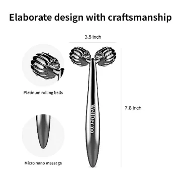 WellDerma Ergonomic Face Lifting Roller for Youthful Skin
