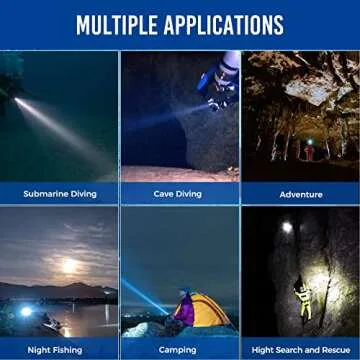 Orcatorch D550 Dive Light 1000 Lumens Waterproof Flashlight