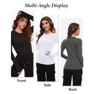 Dalavch Women's Fleece Lined Thermal Shirts for Winter Warmth